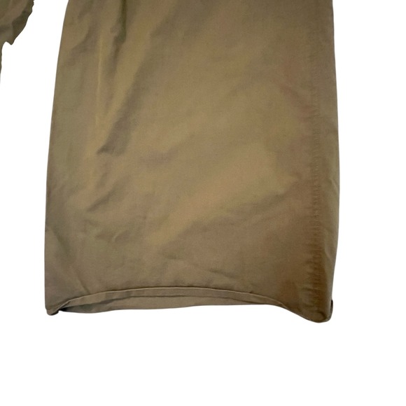 Zara Palazzo Wide Leg Pleated Trousers High Waist Pants Women's Size L Green - Picture 8 of 10